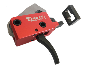 Timney Triggers 682 PCC Trigger AR-Platform Two-Stage Curved 2+2 lbs Drop-In - Black/Red