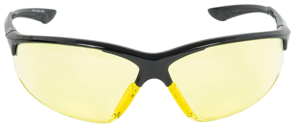 Walkers Game Ear IKON Tanker Ballistic Eyewear Amber Lens Matte Black Open Frame