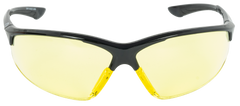 Walkers Game Ear IKON Tanker Ballistic Eyewear Amber Lens Matte Black Open Frame