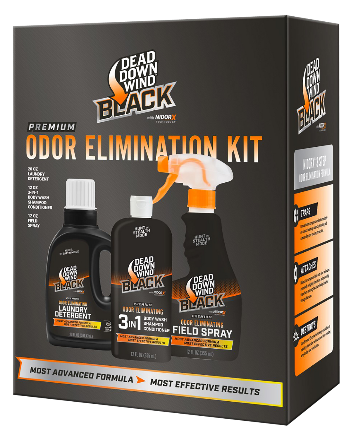 Dead Down Wind Black Premium 3-Piece Odor Eliminator Kit