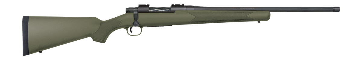 Mossberg Patriot 450 Bushmaster 20" 4+1 Bolt-Action Rifle - Threaded Barrel, OD Green Synthetic Stock
