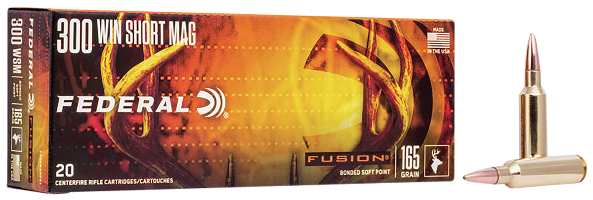 Federal Fusion 300 WSM 165gr Bonded Soft Point 20rd - Box or Case