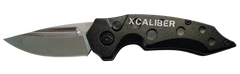 Xcaliber Knife Company Switch Blade 2.41" Folding Automatic Drop Point Plain D2 Steel - 4.15" Aluminum Handle