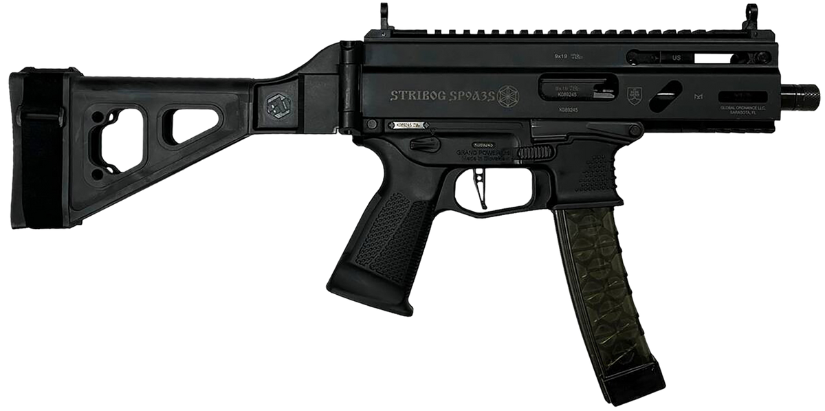 Grand Power Stribog SP9A3S 9mm Luger 5.5" 30+1 Semi-Auto Pistol w/ SB Tactical Brace