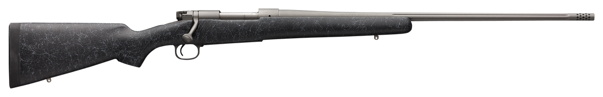 Winchester Model 70 Extreme 300 Win Mag 26" 3+1 Bolt Action Rifle - Tungsten Gray Cerakote / Charcoal Gray Bell & Carlson Stock