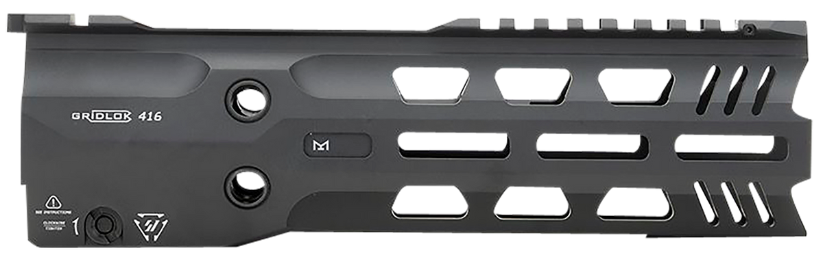 Strike Industries GridLok Lightspeed 9" M-LOK Handguard Black Aluminum for HK 416, MR556, M27 IAR