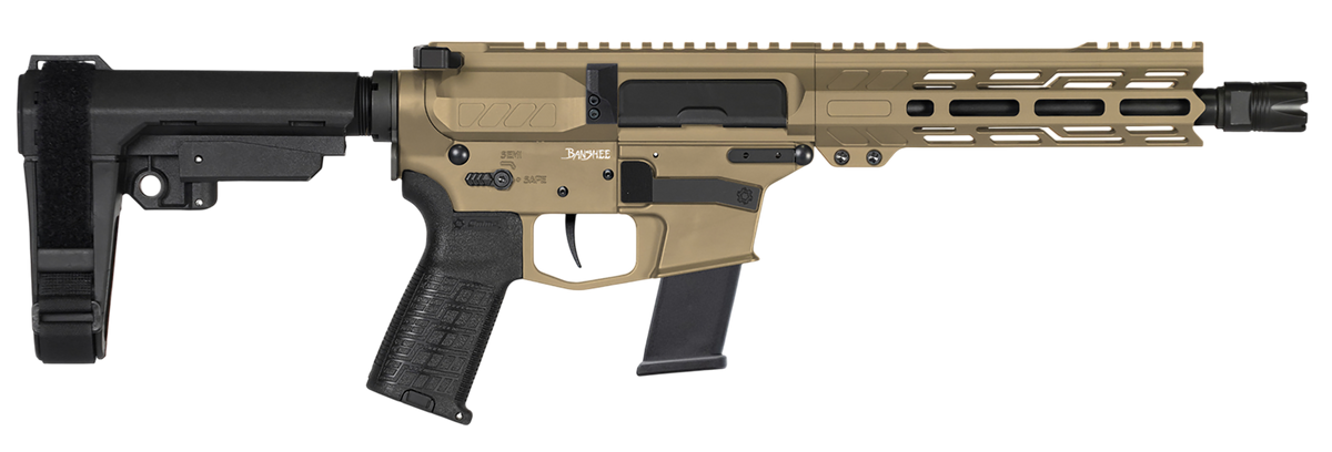 CMMG Banshee MK10 10mm Auto 8" 15+1 Semi-Auto Pistol - Coyote Tan Cerakote