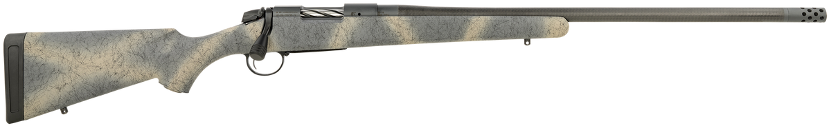 Bergara Rifles B-14 Ridge Carbon Wilderness 6.5 PRC 24" 2+1 Bolt-Action Rifle - Gray Cerakote / Woodland Camo