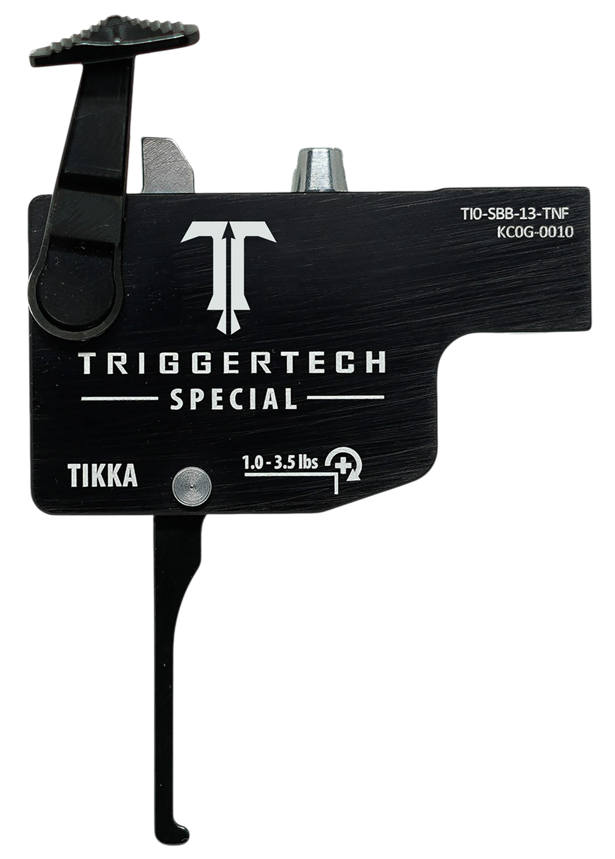TriggerTech Diamond Tikka T3/T3x/T1x Single-Stage Flat Trigger - Right Hand - Black