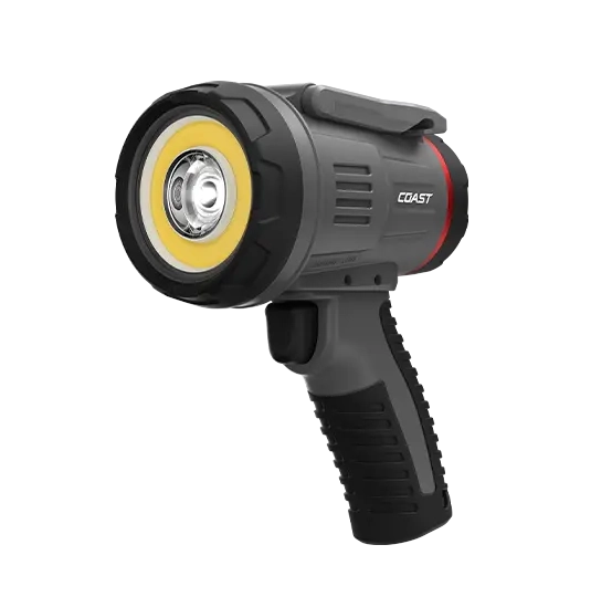 COAST Longshot LS20R Rechargeable Spotlight 2500 Lumens .25 Mile Beam - Gray