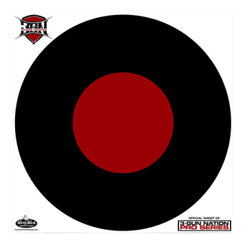 Birchwood Casey 35187 Dirty Bird 3-Gun Nation 17.25" Circle Hanging Paper Target Black/Red 5 Pack