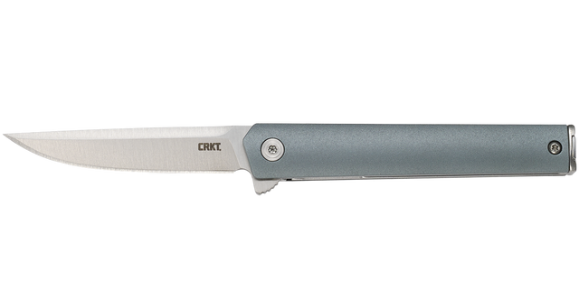 Columbia River CRKT 7095C CEO Compact 2.61" Folding Drop Point Plain 1.4116 SS Blue GRN Handle