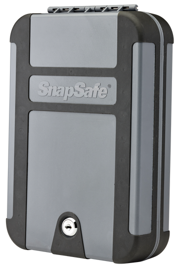 SnapSafe 75212 TrekLite Lock Box XL Key Entry Gray Polycarbonate - Holds 1 Handgun