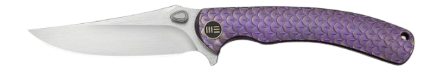 Civivi Knives Dracarys Limited Edition 3.58" Folding Clip Point Plain M390 Satin - Purple/Gold Titanium Handle