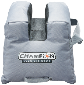 Champion Targets Front Shooting Bag Gray/Black Synthetic