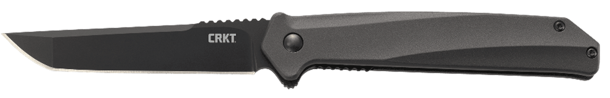 Columbia River Helical 3.52" Tanto D2 Black Aluminum Folding Knife