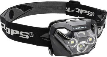 Cyclops HL500 500 Lumen 5W CREE LED Headlamp Red/White LED Black