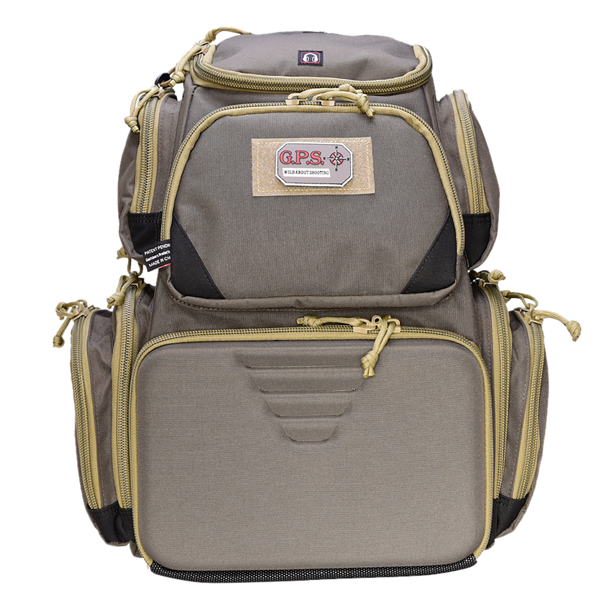 G*Outdoors 1611SC Sporting Clays Backpack Olive - Lockable Zippers, Rain Cover