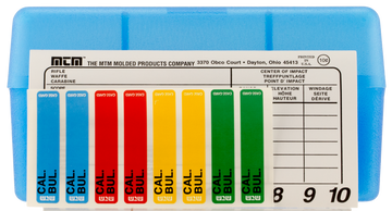 MTM Case-Gard RM5024 R-50 .243/.308 Win 50-Rd Clear Blue Polypropylene Ammo Box