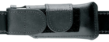 Safariland 123832 Horizontal Single Mag Pouch Leather Black - Fits Glock 17/19/22/23/34/35