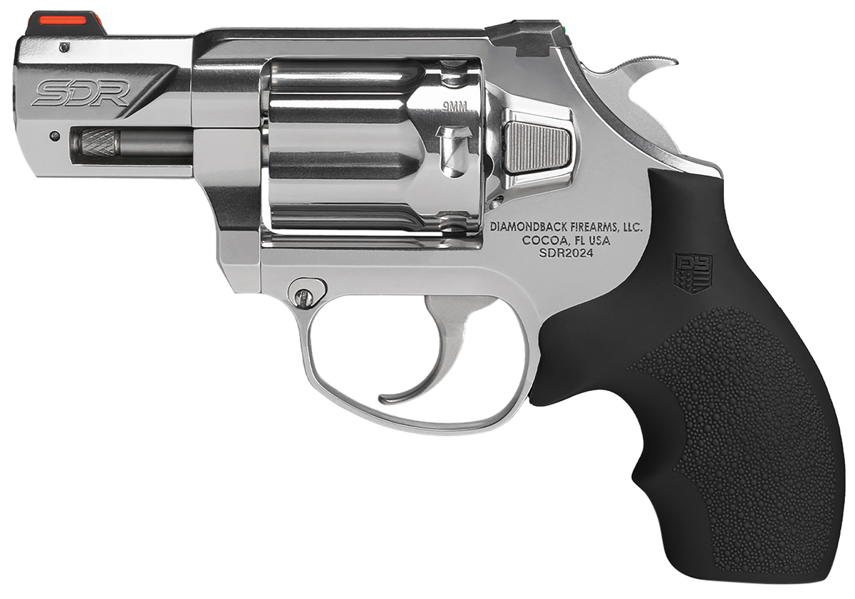 Diamondback SDR 9mm Luger +P 2" 6-Shot DA/SA Revolver - Polished Stainless