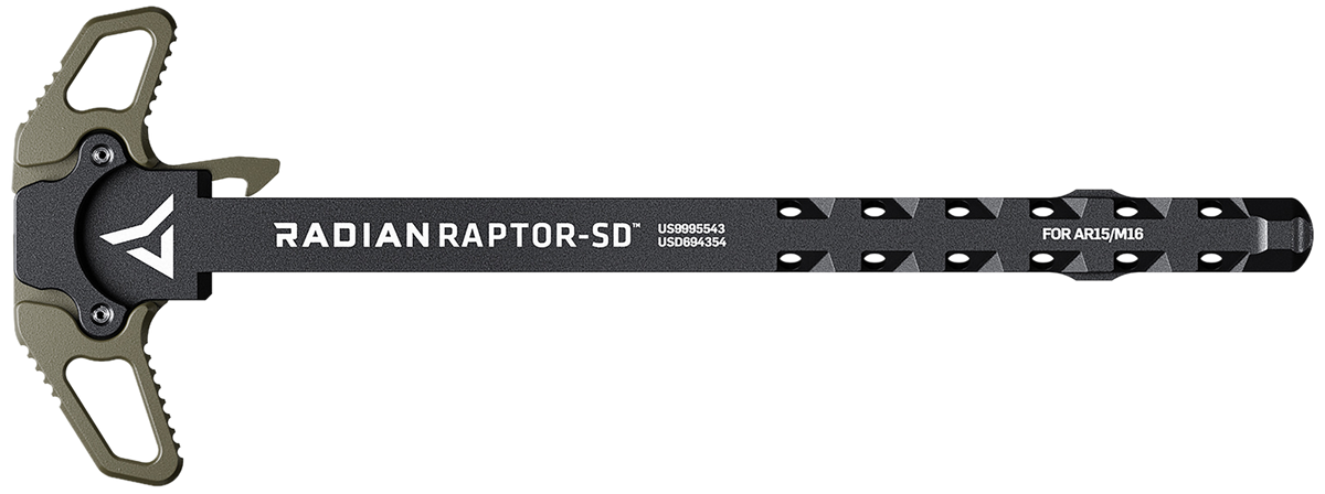 Radian Weapons Raptor-SD AR-15/M16 5.56 Ambidextrous Charging Handle - OD Green