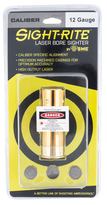 SME Sight-Rite 12 Gauge Brass Cartridge Laser Bore Sighter
