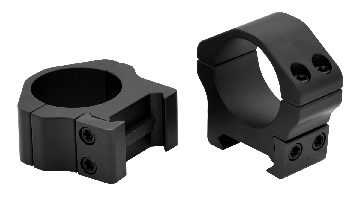 Warne 500M Maxima Horizontal 1" Low 0 MOA Scope Rings - Matte Black