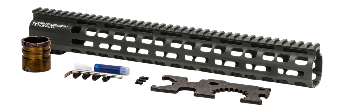 Griffin Armament LPR15 Low Profile 15" M-LOK Rail Handguard