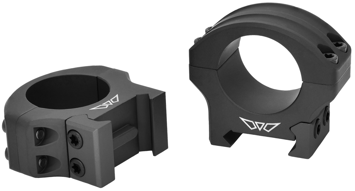 Warne 8500M HyperLite 1" Low Matte Black Scope Rings - Maxima/Weaver/Picatinny