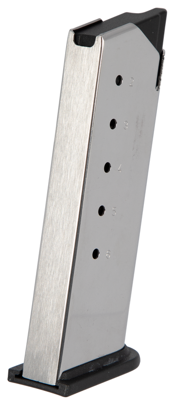 Springfield Armory XD-E 45 ACP 6-Rd Flush Fit Stainless Steel Magazine
