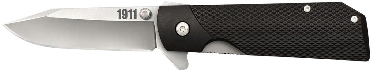 Cold Steel 1911 3" Folding Clip Point Plain 4034 SS Black Griv-Ex Handle