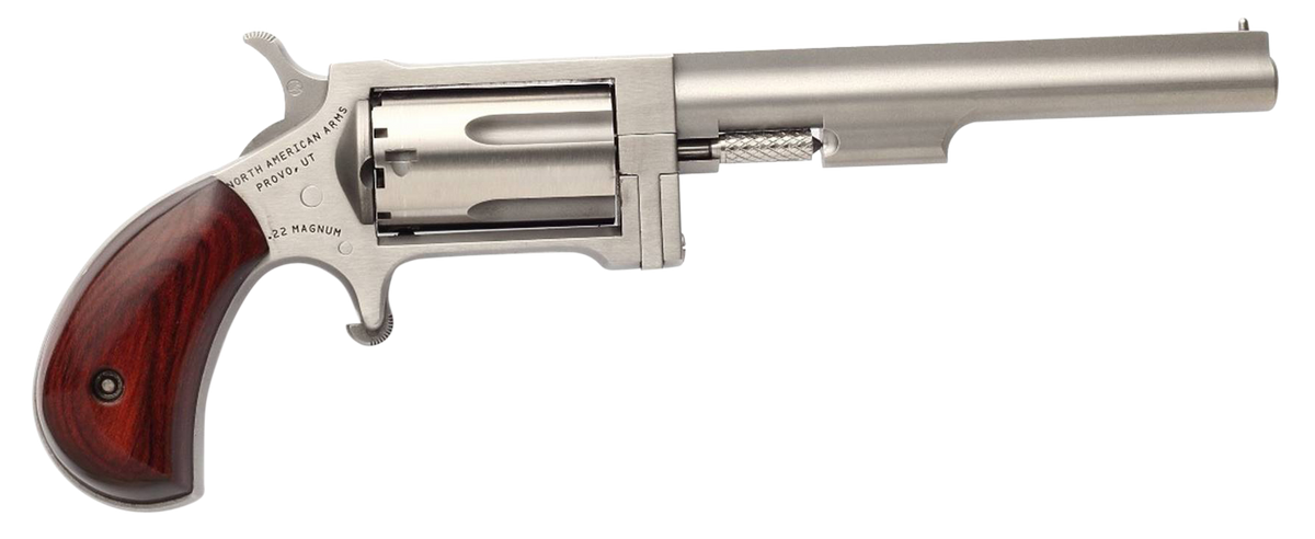 NAA SW4 Sidewinder 22 WMR 4" 5-Shot SAO Mini-Revolver - CA Compliant