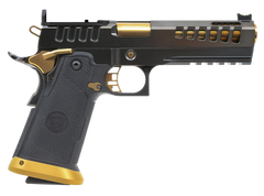 Watchtower Firearms Demolitia 9mm Luger 5" 20+1 Semi-Auto Pistol - Black/Gold