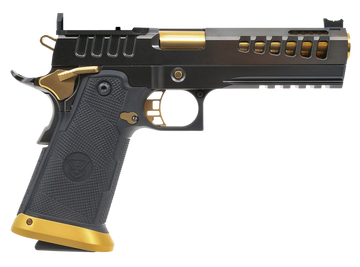 Watchtower Firearms Demolitia 9mm Luger 5" 20+1 Semi-Auto Pistol - Black/Gold