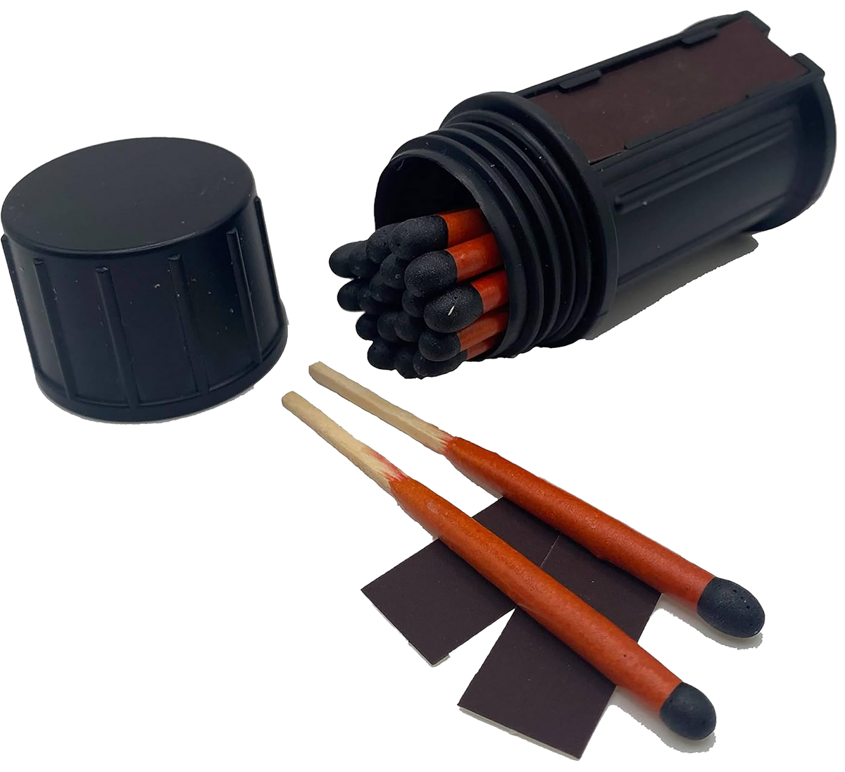 Black Beard Fire Starters Stormproof Matches Black/Red 3" Long 20 Matches