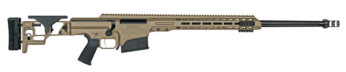 Barrett MRAD 300 Win Mag 24" 10+1 Bolt Action Rifle - FDE Cerakote Folding Stock