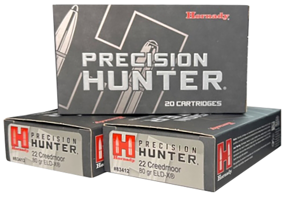 Hornady Precision Hunter 22 Creedmoor 80gr ELD-X 20 Rd - Box or Case