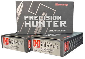 Hornady Precision Hunter 22 Creedmoor 80gr ELD-X 20 Rd - Box or Case