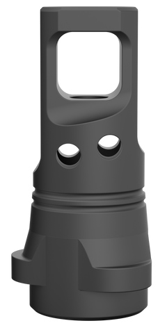 Breek Arms Echo Single Port 30 Cal 5/8x24 Steel Muzzle Brake - Black Nitride