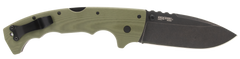 Cold Steel 5-Max 5" Folding Drop Point Plain S35VN Stonewashed Blade OD Green G10 Handle