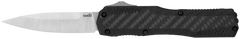 Kershaw Livewire 9000CF 3.35" OTF Dagger Plain Black PVD CPM MagnaCut - Carbon Fiber/Aluminum