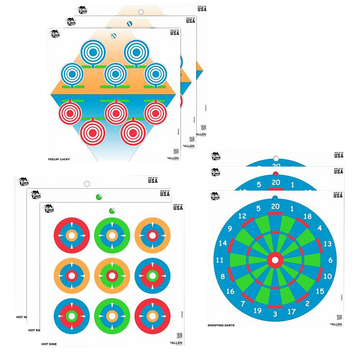 EZ-Aim 15638 Plinking The Day Away Paper Target 12x12 12 Pack