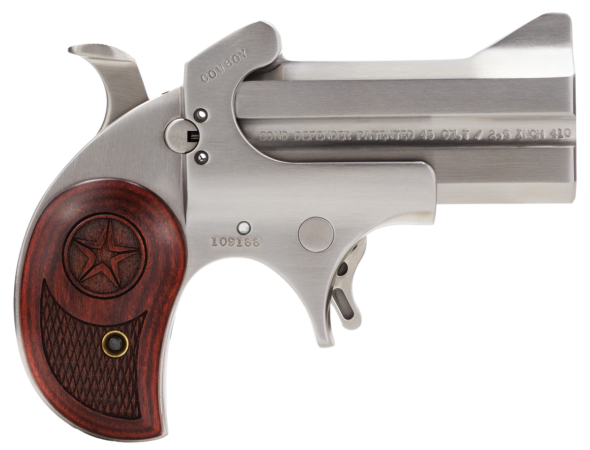 Bond Arms Cowboy Defender 45 Colt/410 Bore 3" 2rd Derringer - Stainless