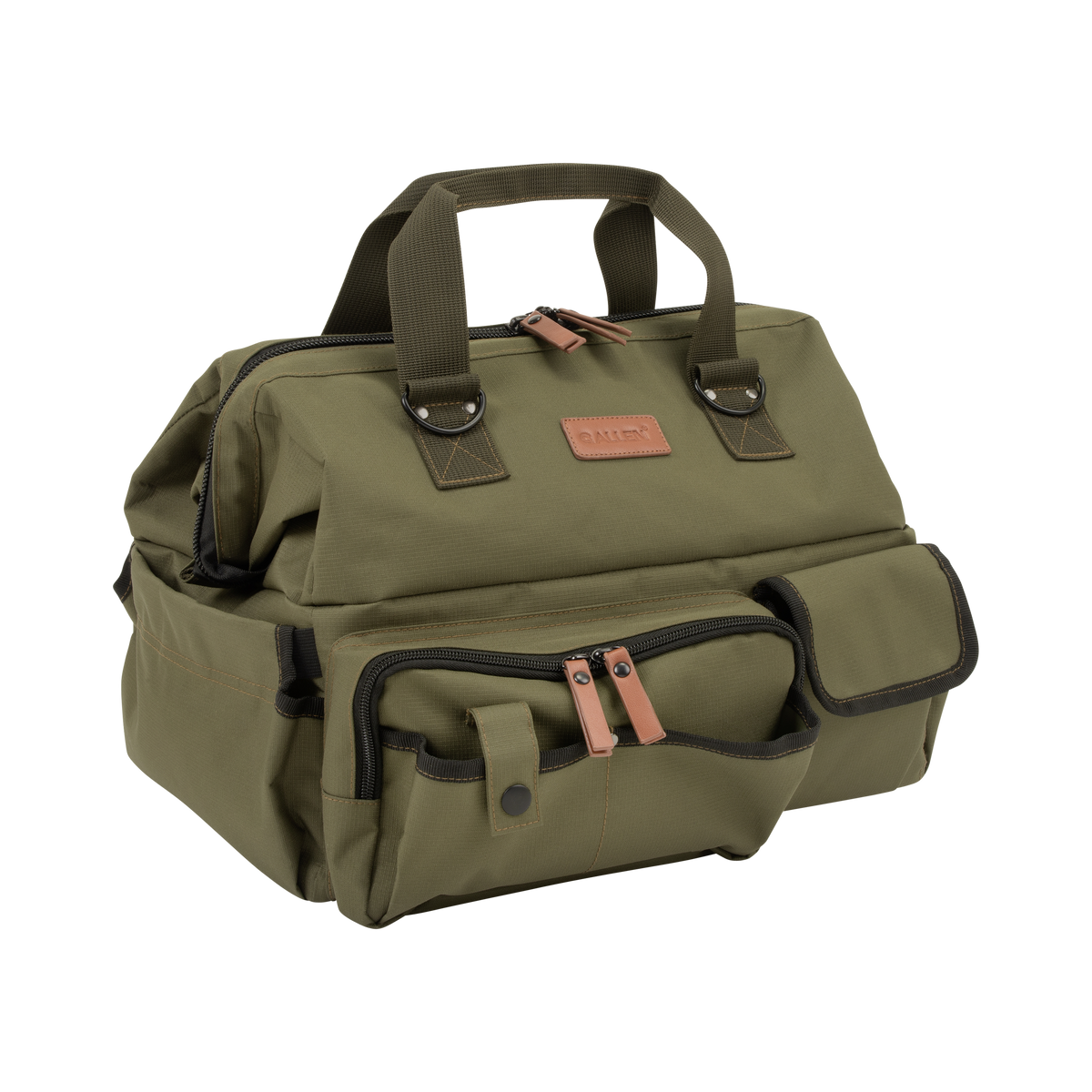 Allen 8329 Triumph Range Bag with Pistol Mat Green 600D Polyester Ripstop