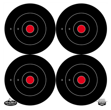 Birchwood Casey Dirty Bird 5.5" Bullseye Tagboard Hanging Target Black / White 12 Pack