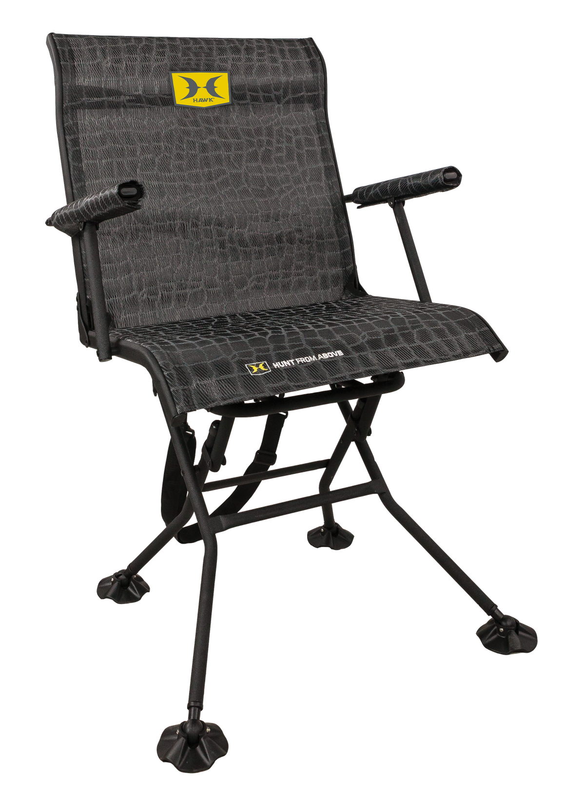 Hawk Stealth Spin Camo Steel Folding Hunting Blind Chair