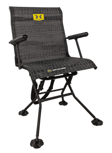 Hawk Stealth Spin Camo Steel Folding Hunting Blind Chair