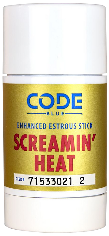 Code Blue Screamin' Heat Stick Doe Urine Deer Attractant 2.6 oz Wax Scent Stick