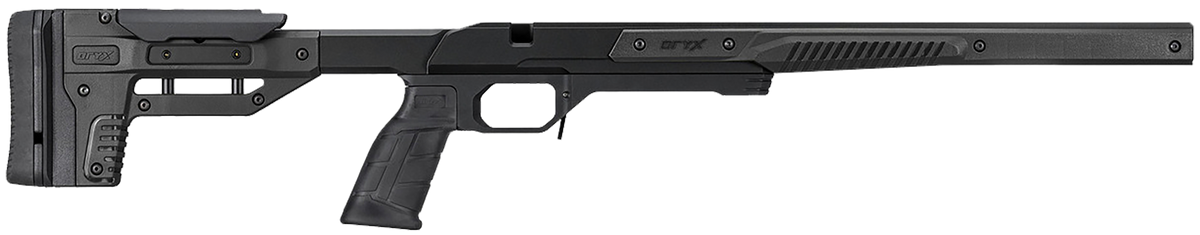 MDT Sporting Goods Oryx Sportsman Black Aluminum Chassis - Remington 700 Short Action RH 32.25"
